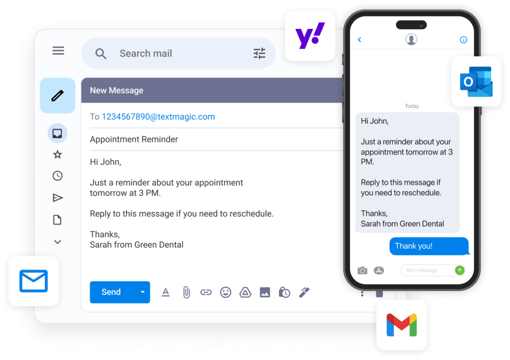 Email to SMS with Textmagic