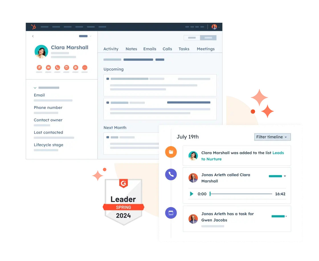 Hubspot CRM dashboard