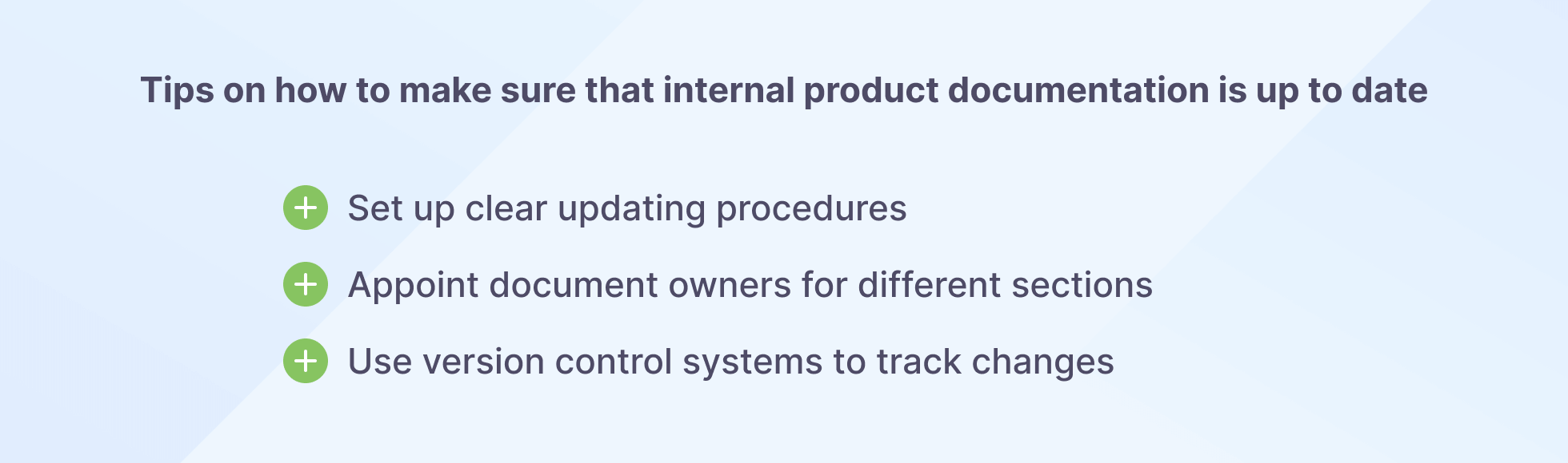 tips for keeping documentation up to date