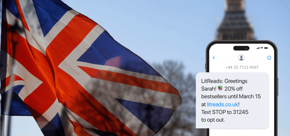 UK flag against the sky