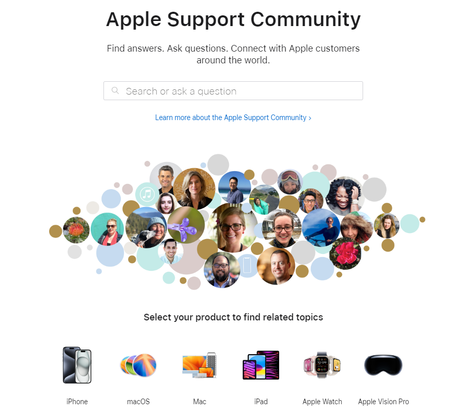 apple support community