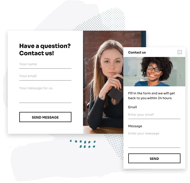 website contact form example