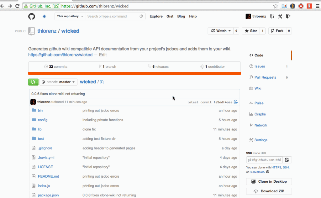 github screenshot