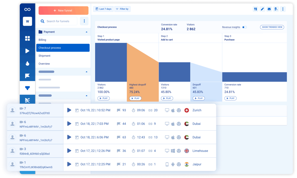 smartlook dashboard