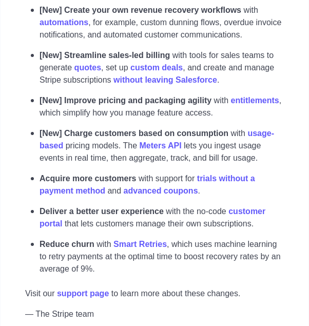 stripe email part 2