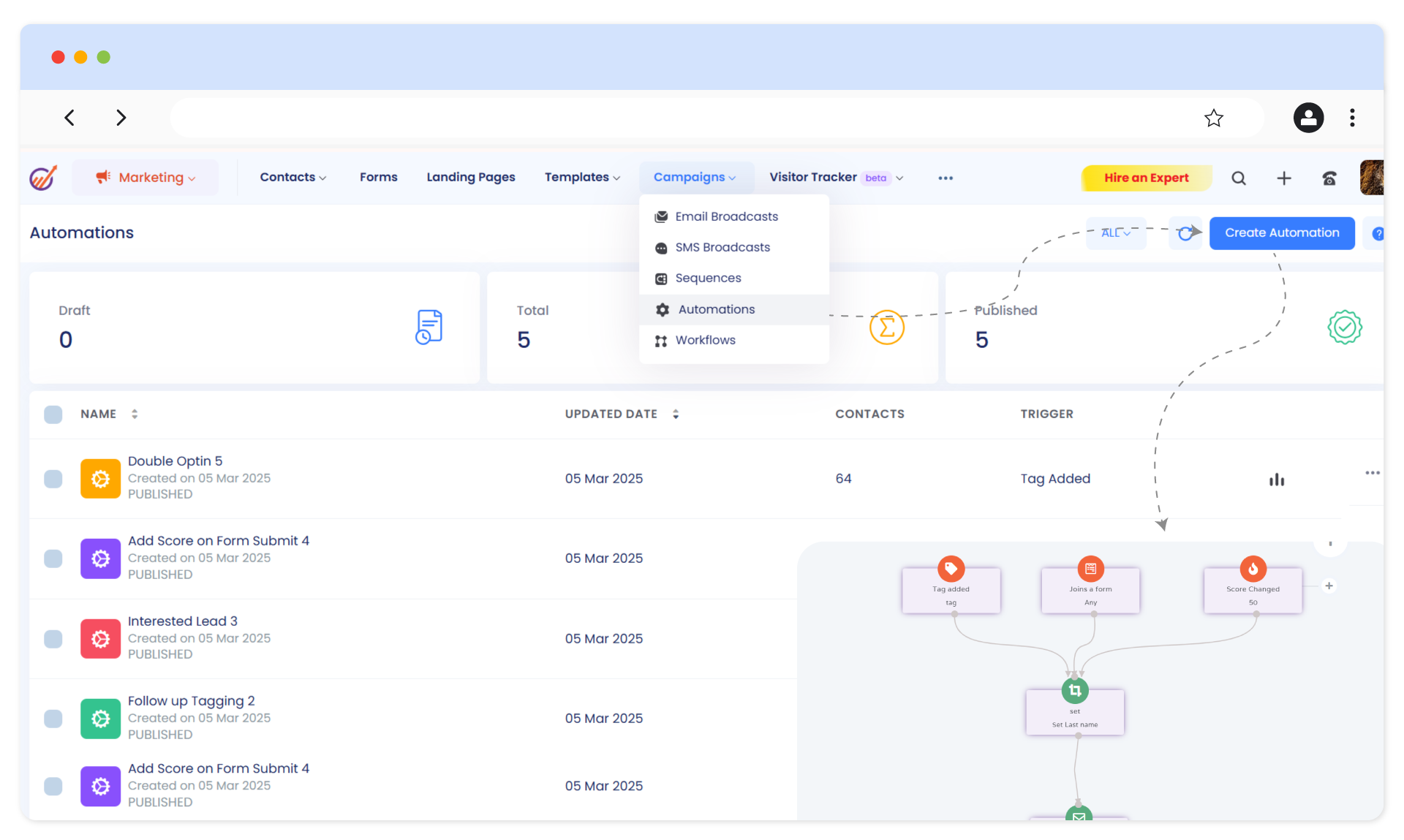 Engage Bay - marketing automation tool