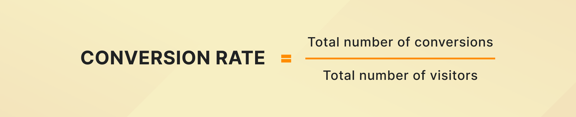 Conversion rate formula