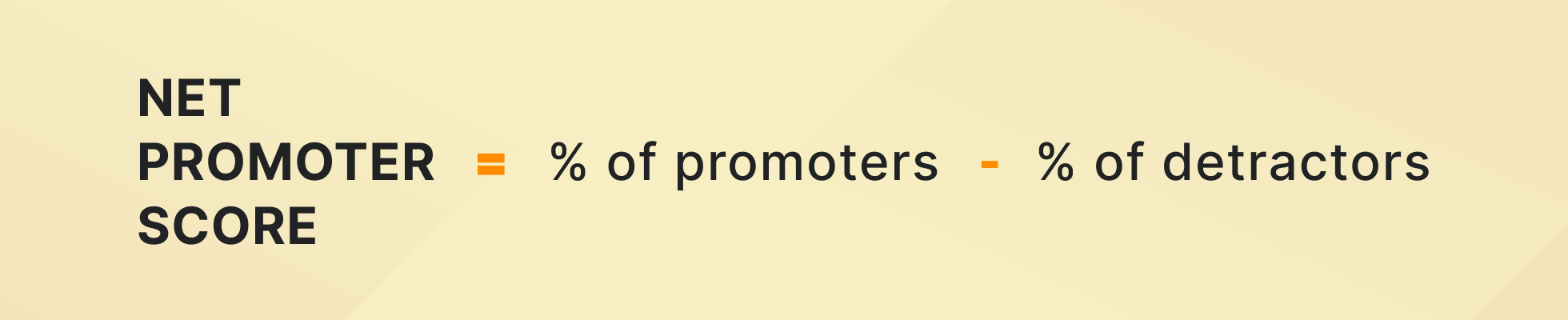 Customer success metrics: Net promoter score (NPS) formula