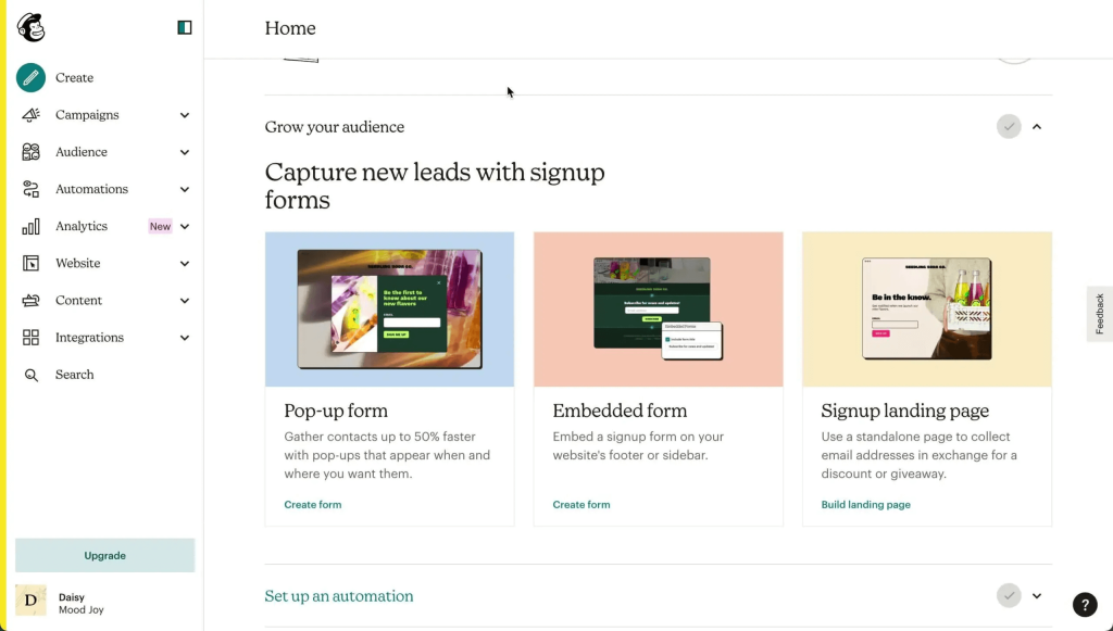 Mailchimp - B2B lead generation tool