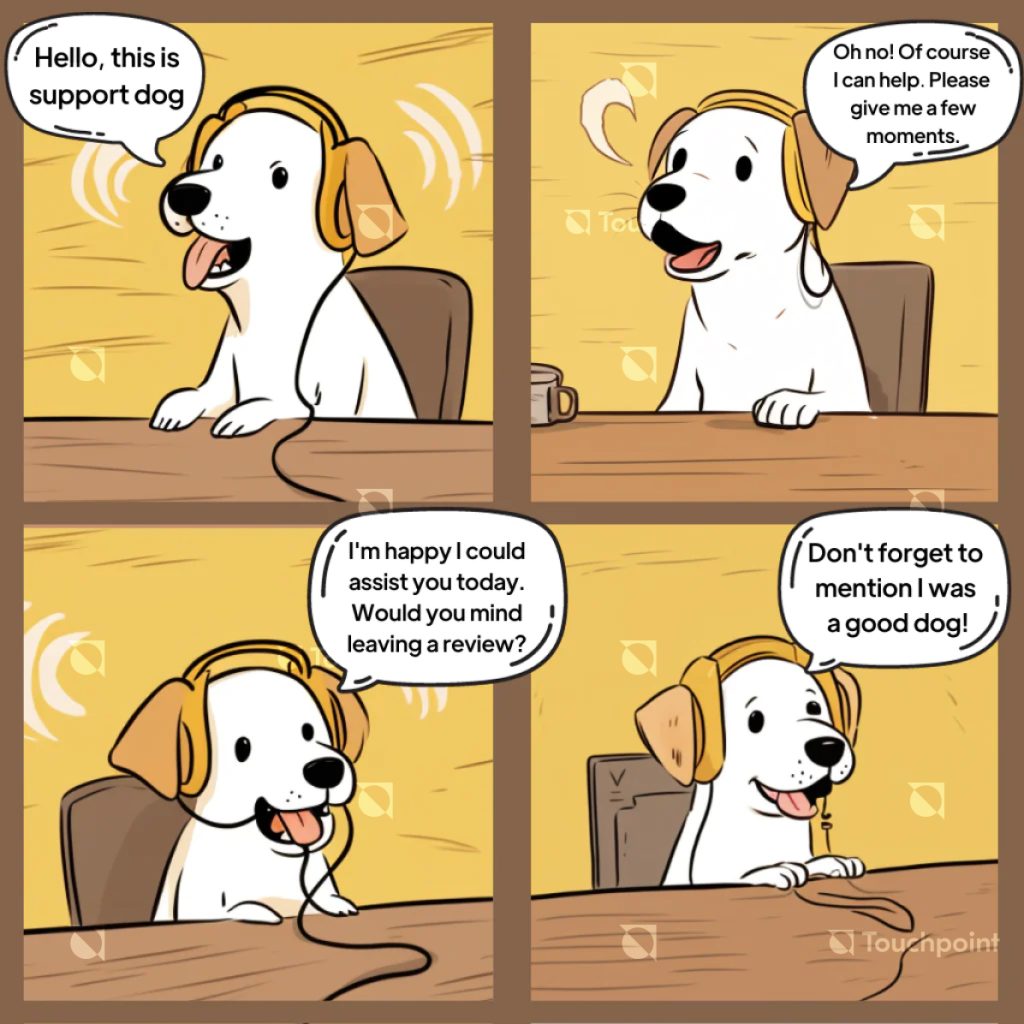Successful Touchpoint customer service meme test