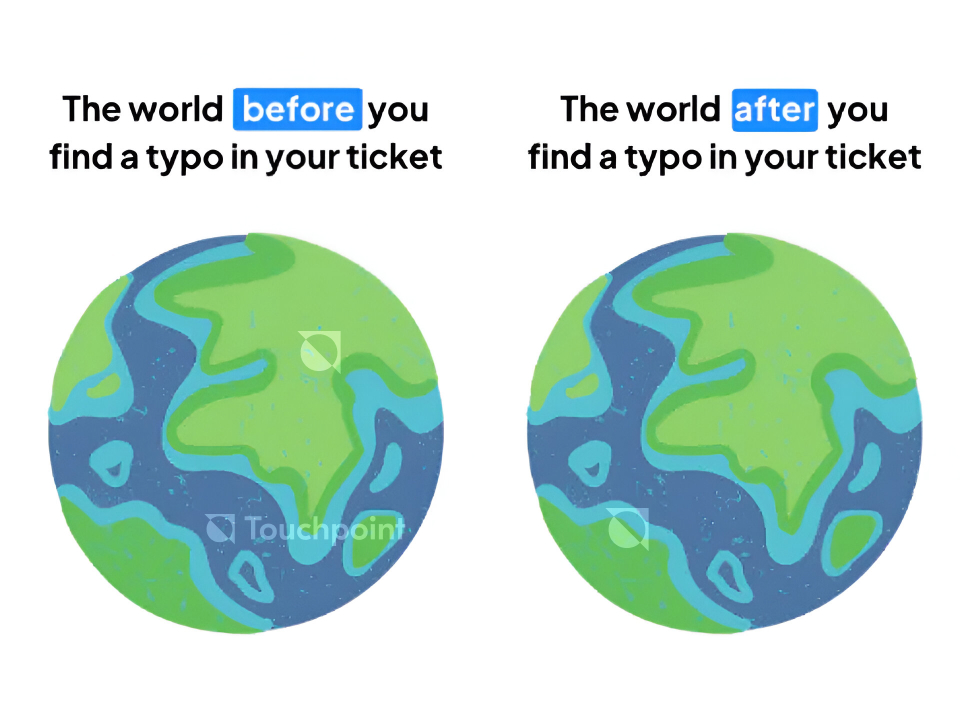 Typo in ticket meme