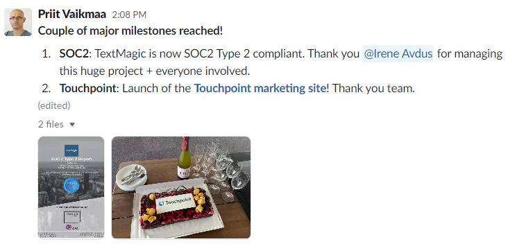 Example of team encouragement for better collaboration in the workplace
