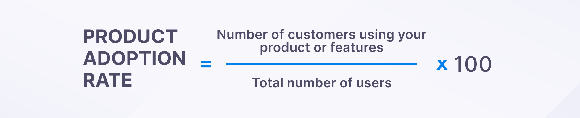 Product adoption rate formula
