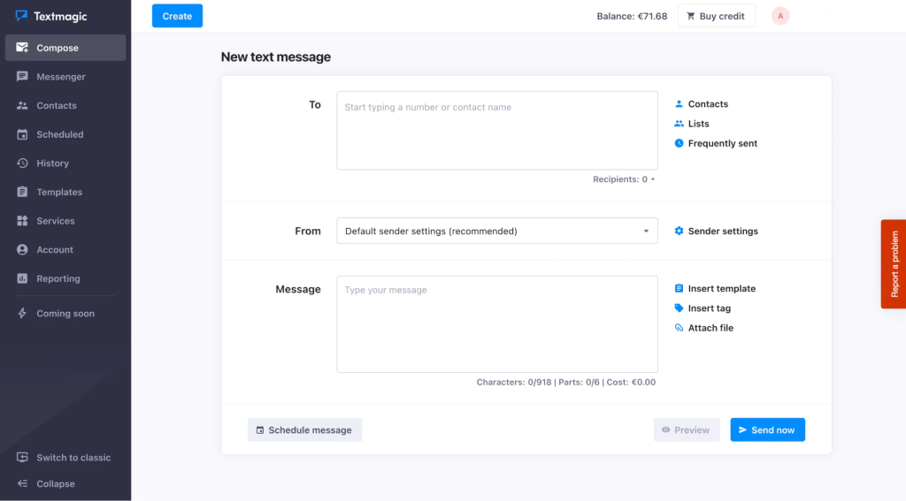 Textmagic - B2B lead generation tool