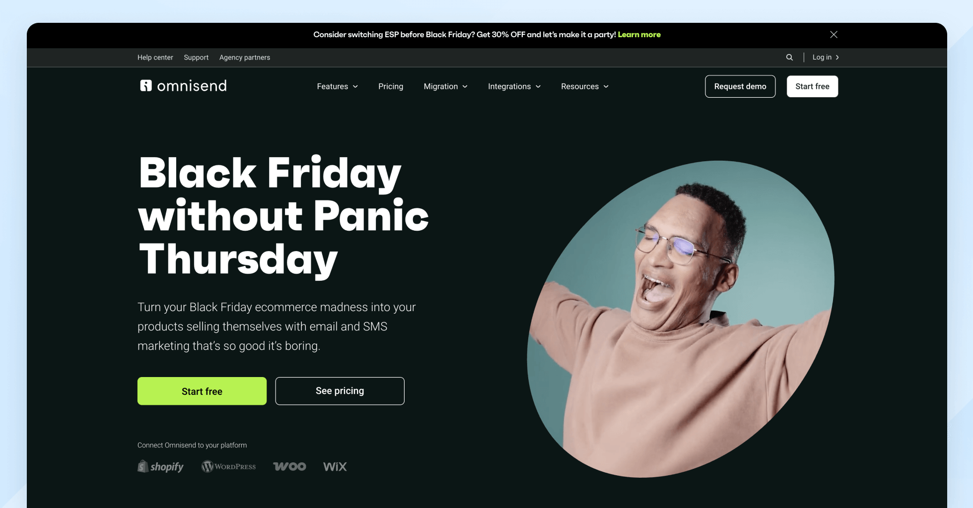 Omnisend homepage